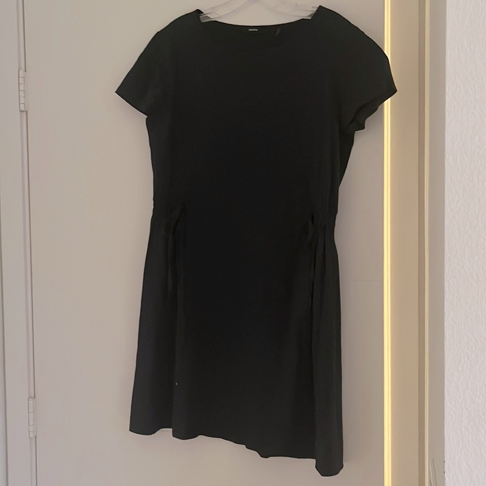 Theory Navy Linen Dress